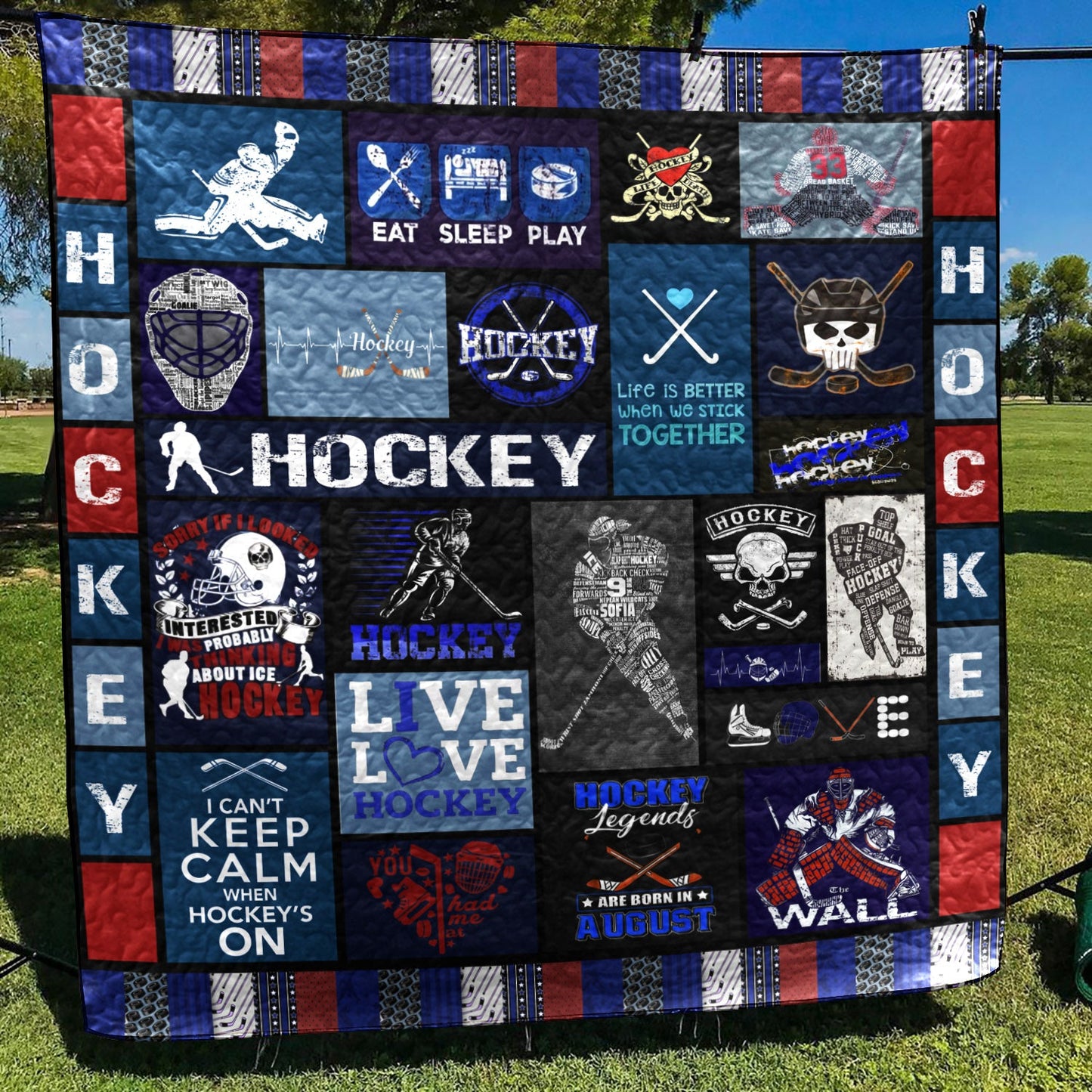 Hockey TN280513 Quilt Blanket