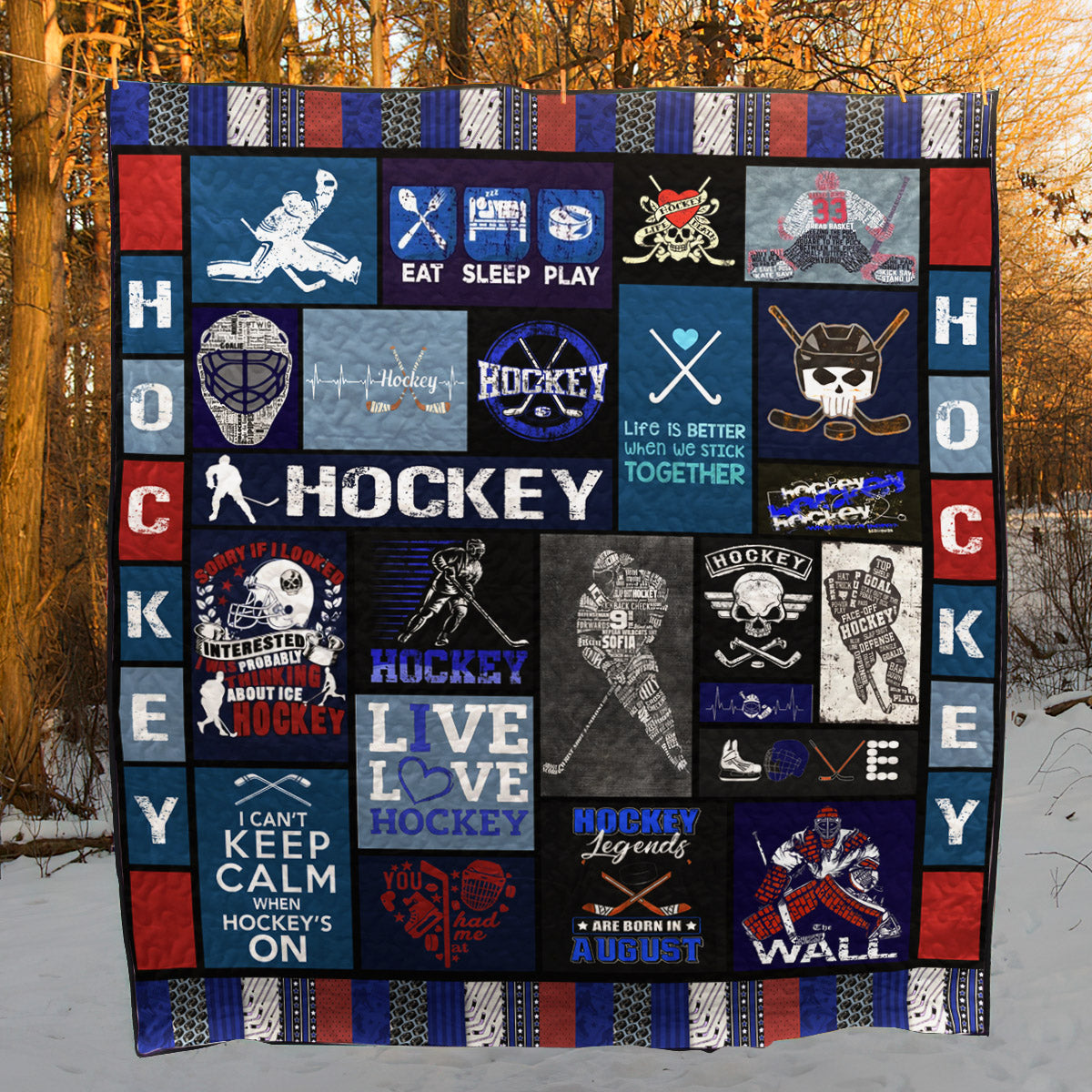 Hockey TN280513 Quilt Blanket