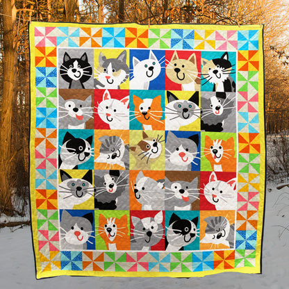 Cat HM210608 Quilt Blanket