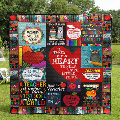 Live Love Teach PKTA240524 Quilt Blanket