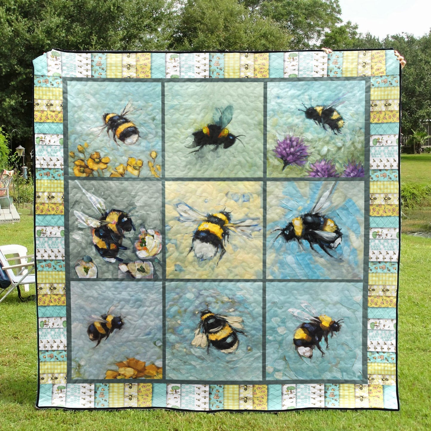 Bees PD130601 Quilt Blanket