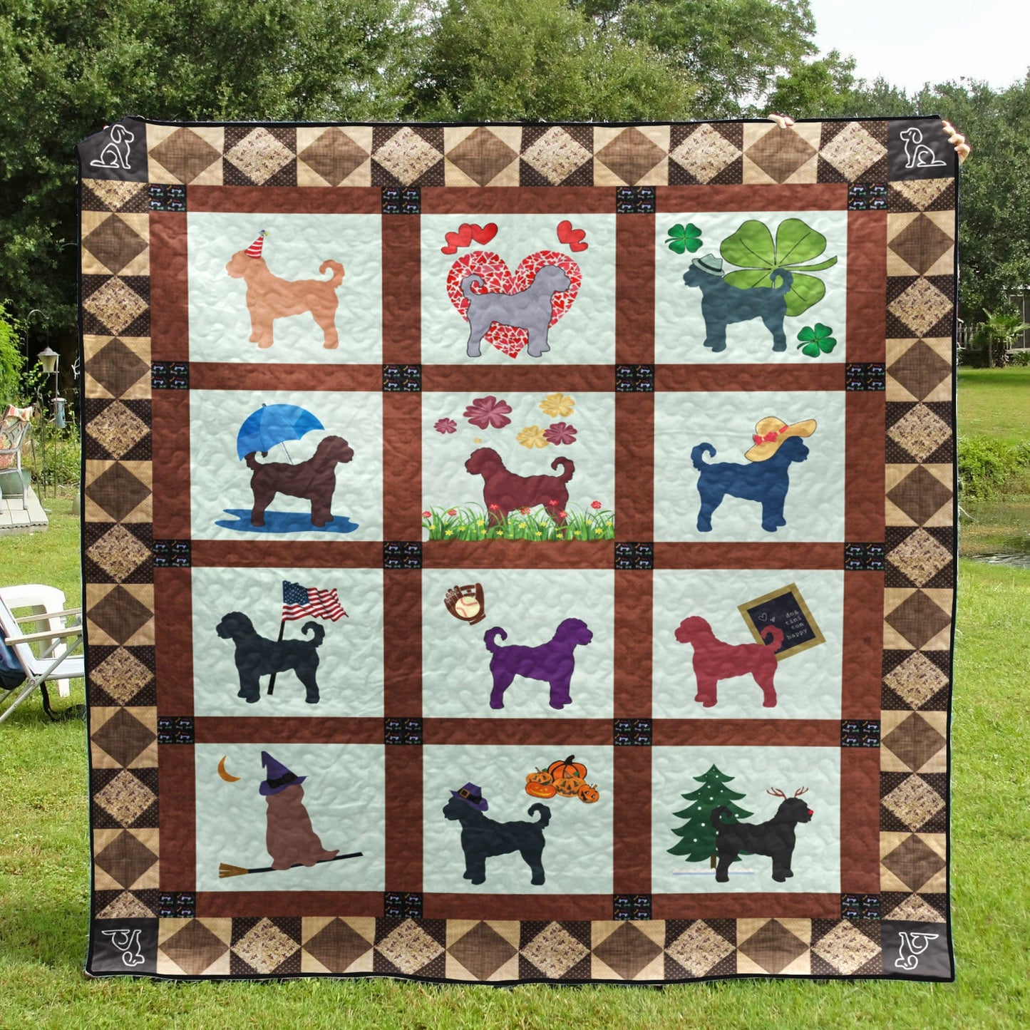 Goldendoodle HT300516 Quilt Blanket