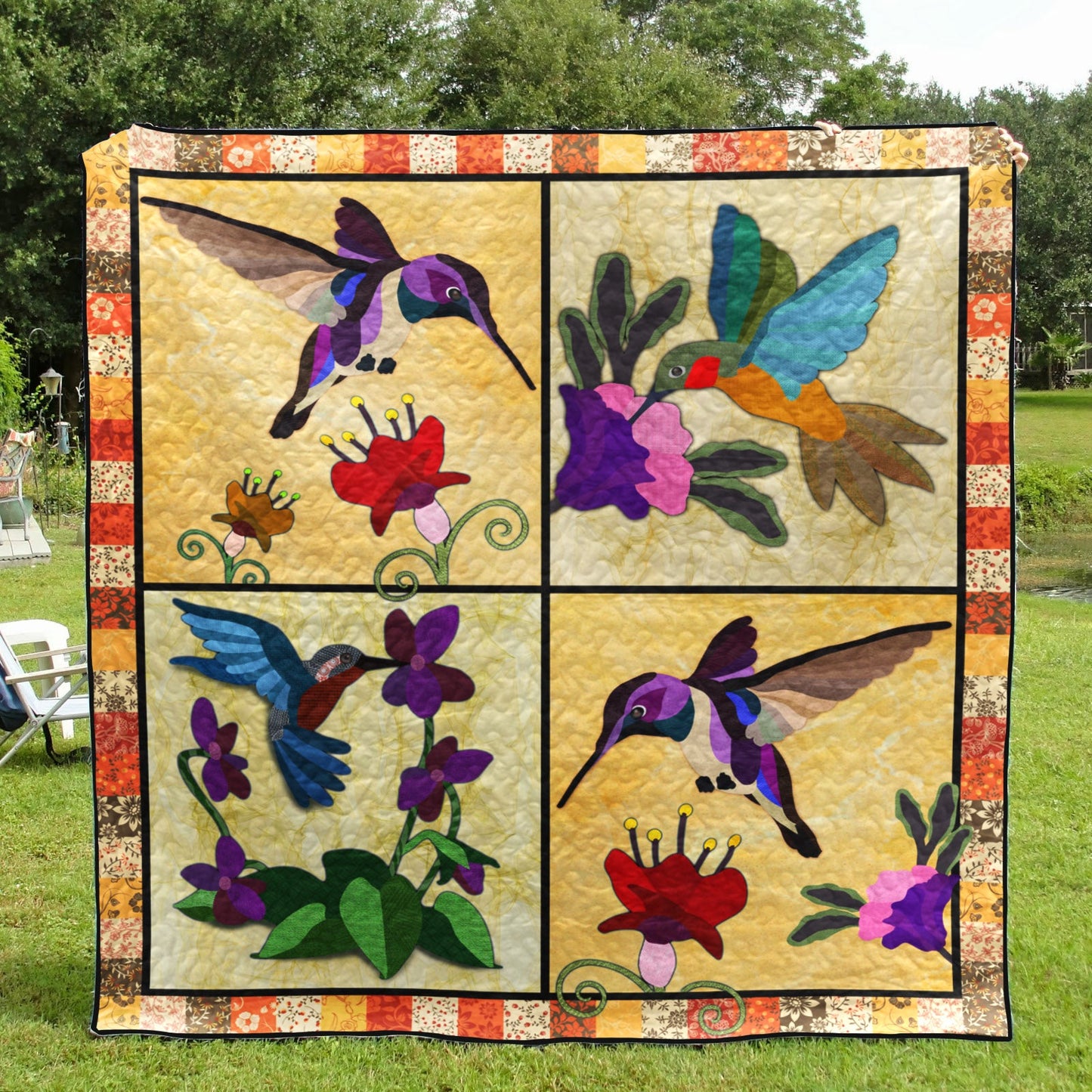 Hummingbird ML280514 Quilt Blanket