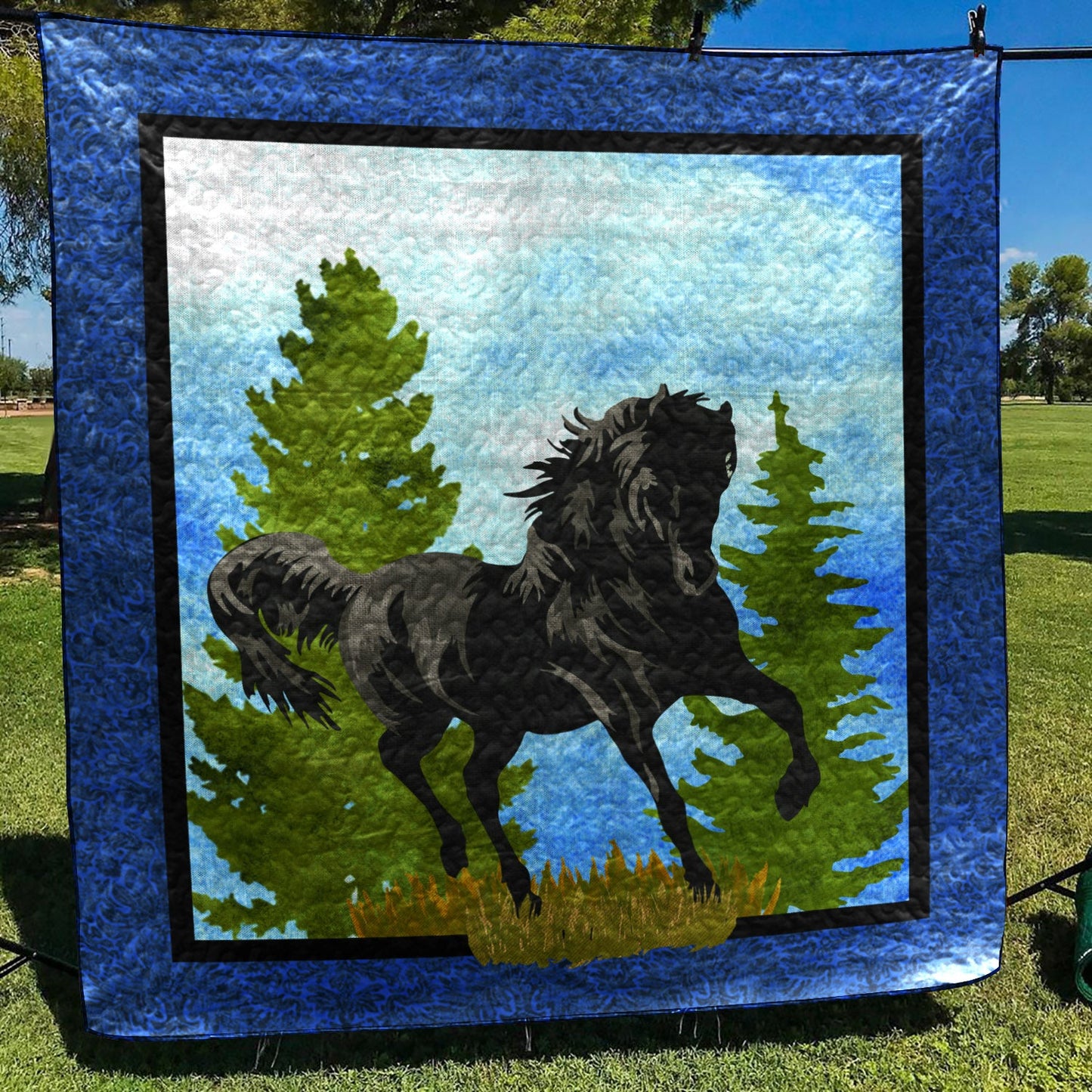 Horse ML030610 Quilt Blanket