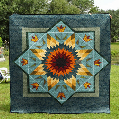 Compass Rose TD090514 Quilt Blanket