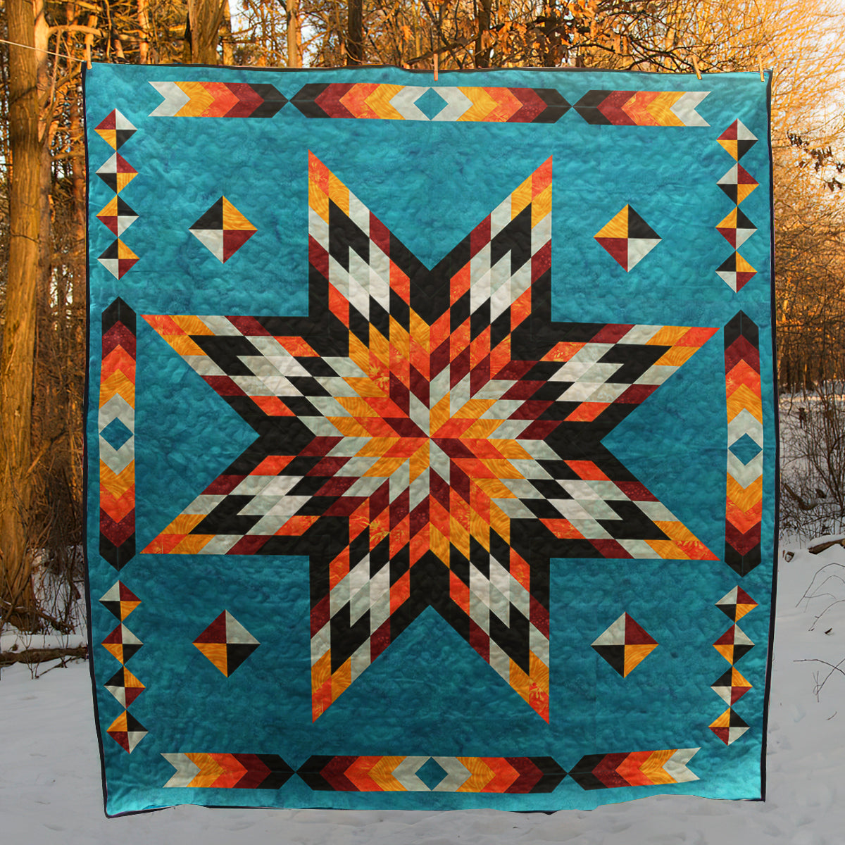 Native American Star Quilt Blanket TL08032305BL