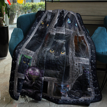 Witch Black Cat Quilt Blanket TL10032303BL