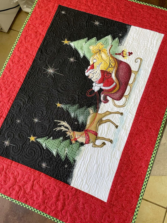 Christmas Santa CLA120324105 Quilted Placemats