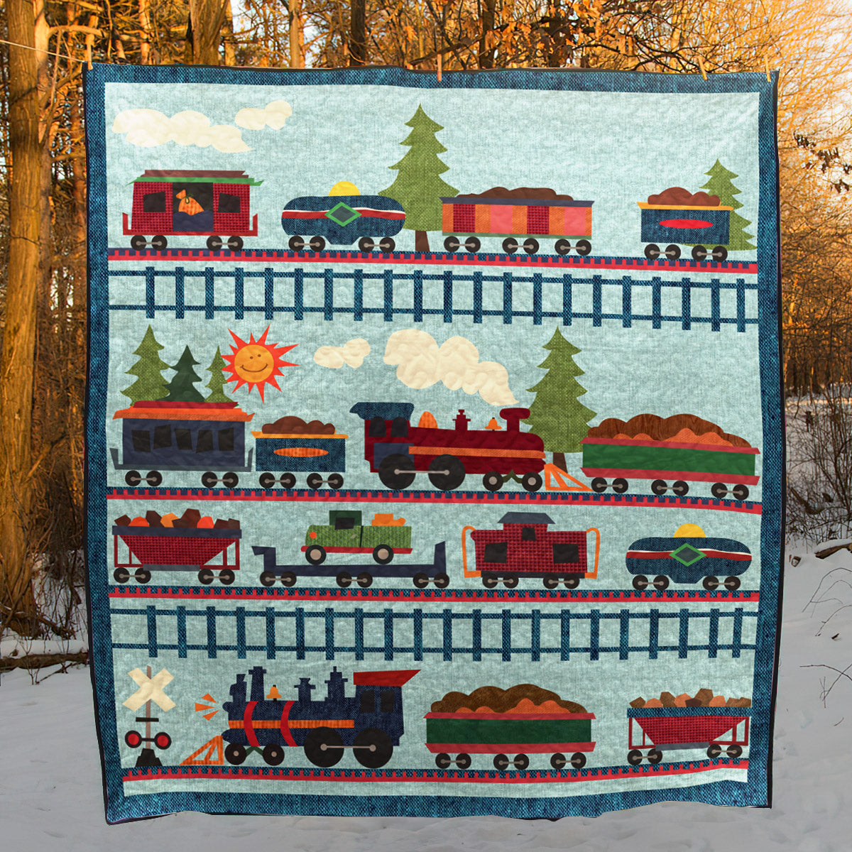 Train BT040635 Quilt Blanket