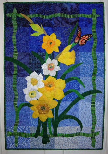 A Host Of Butterfly Golden Daffodils CLM0611001 Quilt Blanket