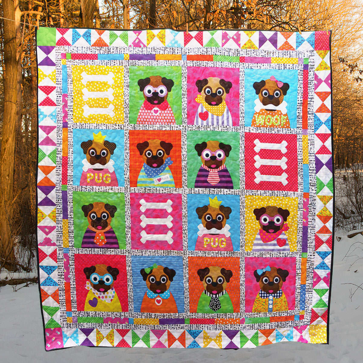 A Pug S Life CLT130602 Quilt Blanket