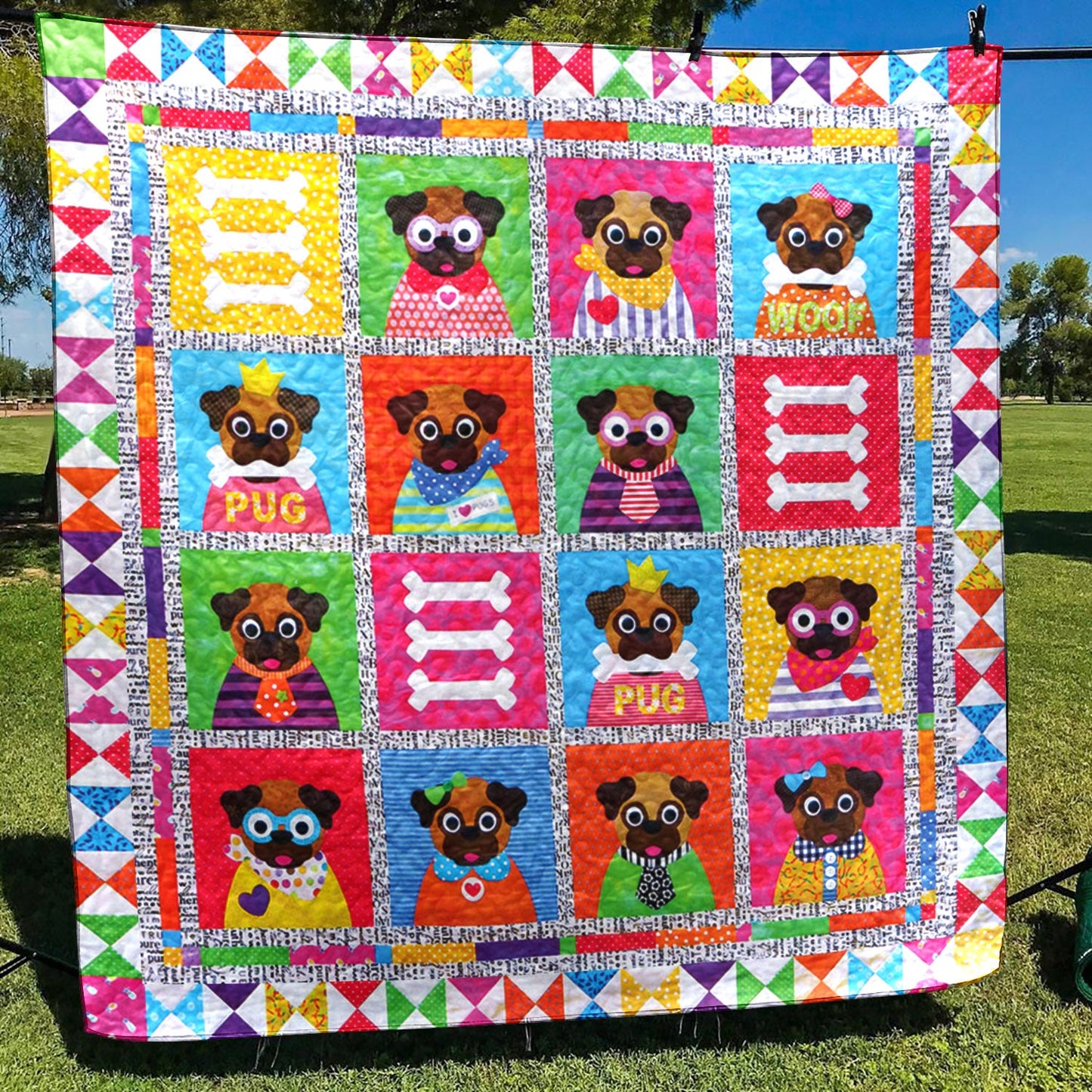 A Pug S Life CLT130602 Quilt Blanket