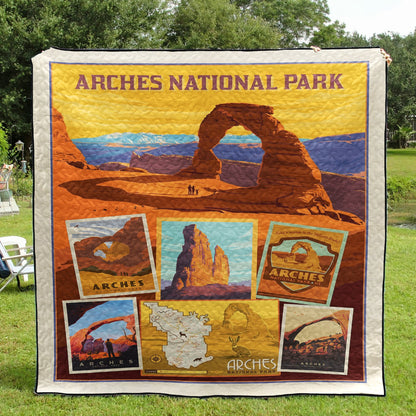 Arches National Park Quilt Blanket HN140601M