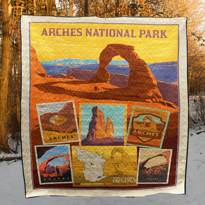 Arches National Park Quilt Blanket HN140601M