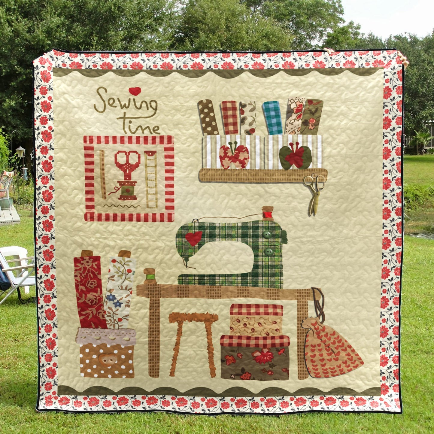 A Small Sewing Room CLA1110004Q Quilt Blanket