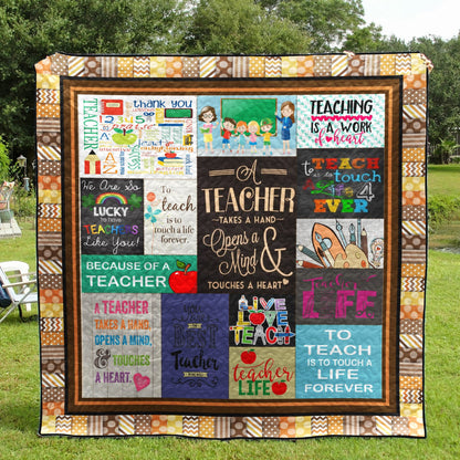 A Teacher Takes A Hand CLH1611014Q Quilt Blanket