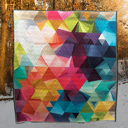 Abstract CLA1410029Q Quilt Blanket