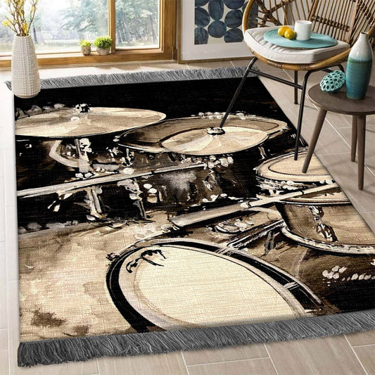 Abstract Drum Set NN2809001F Decorative Floor-cloth