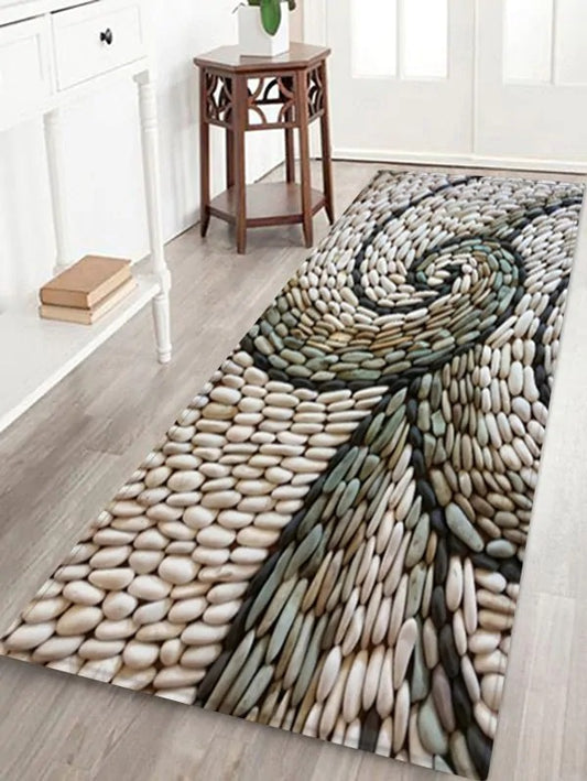 Abstract Rotating Pebbles CLH041003RU Runner Rug