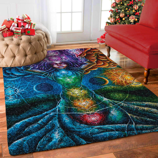 Abstract Yoga And Meditation DT0111004M Rug