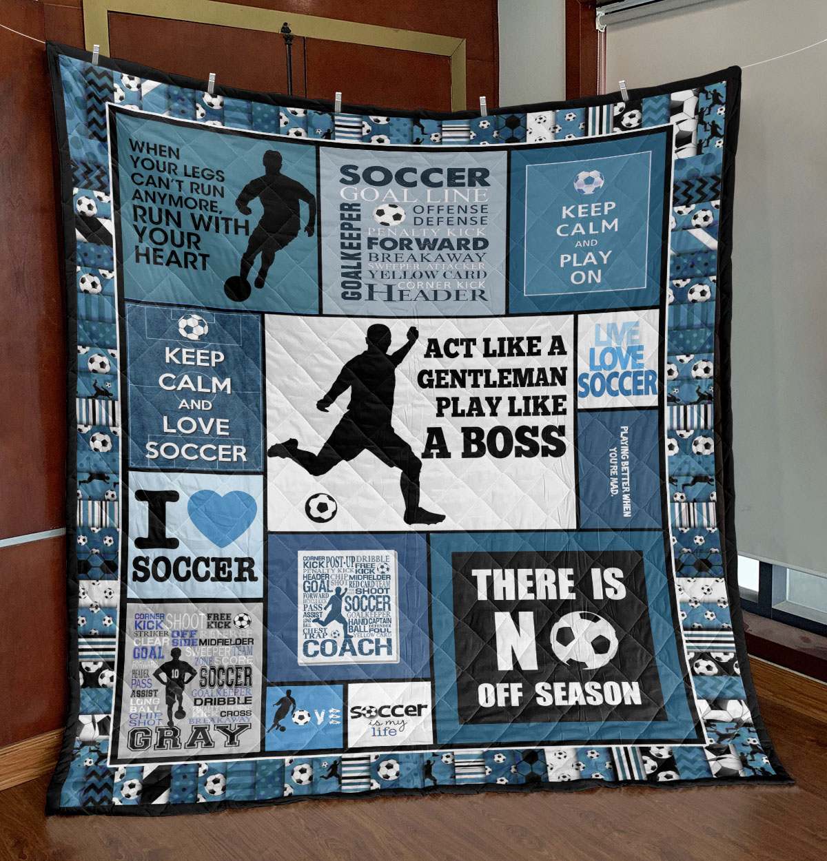 Act Like A Gentleman Soccer TN290502 Quilt Blanket