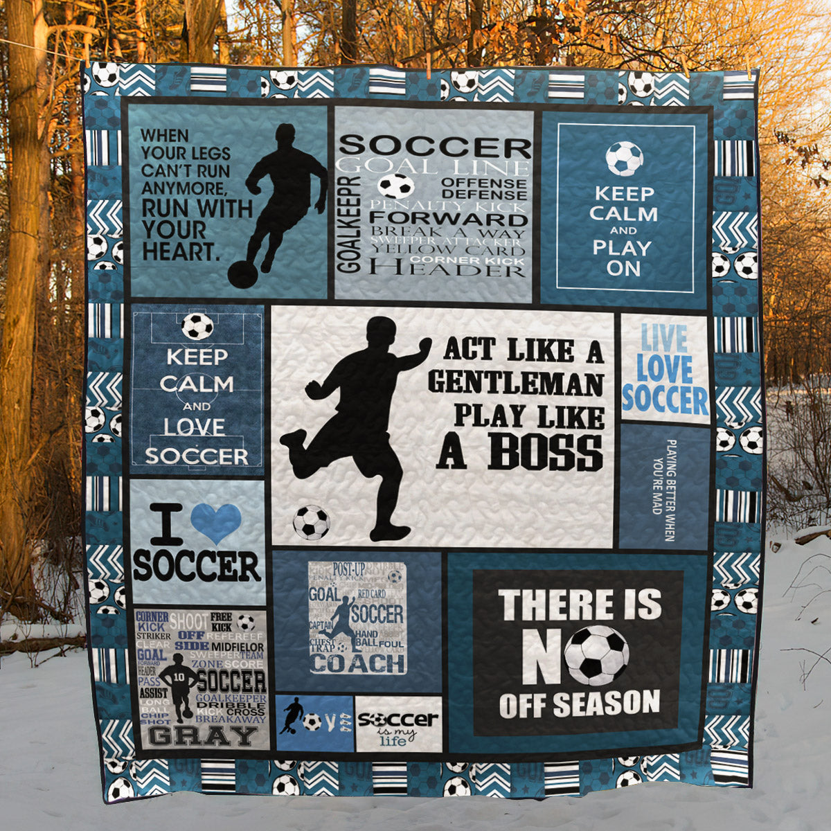 Act Like A Gentleman Soccer TN290502 Quilt Blanket