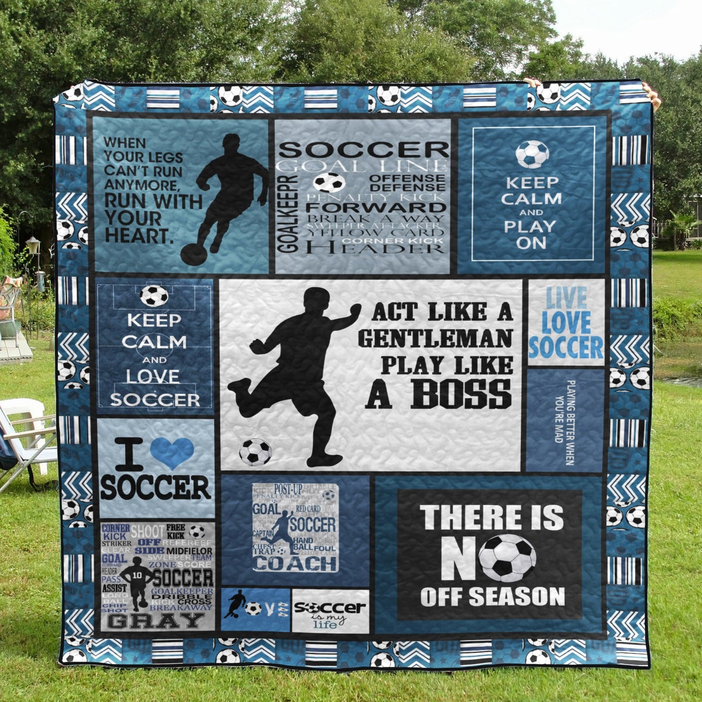 Act Like A Gentleman Soccer TN290502 Quilt Blanket