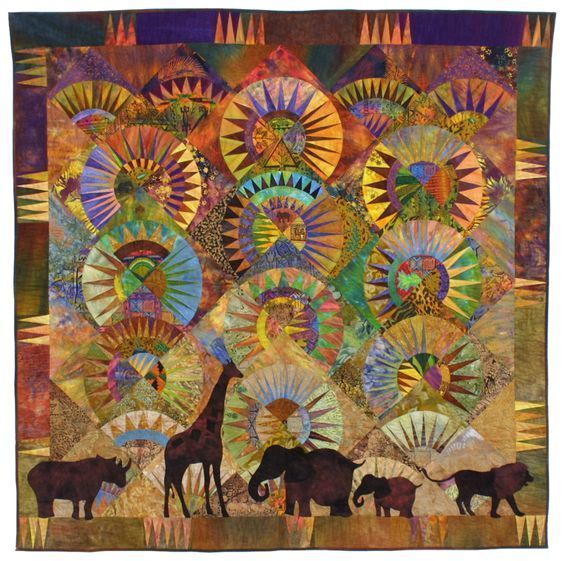 African Animals CLA08110016Q Quilt Blanket