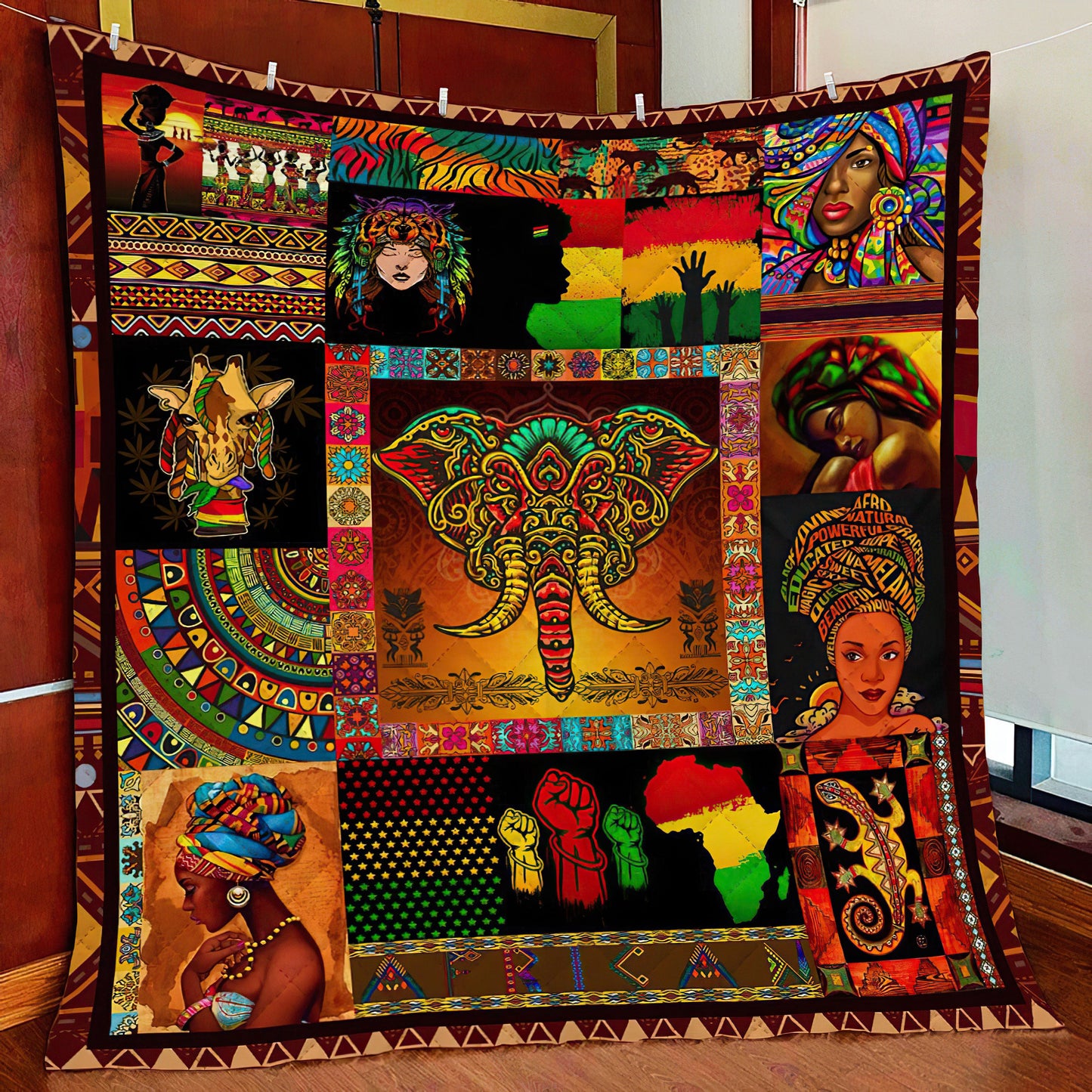 African Culture ND221001 Quilt Blanket