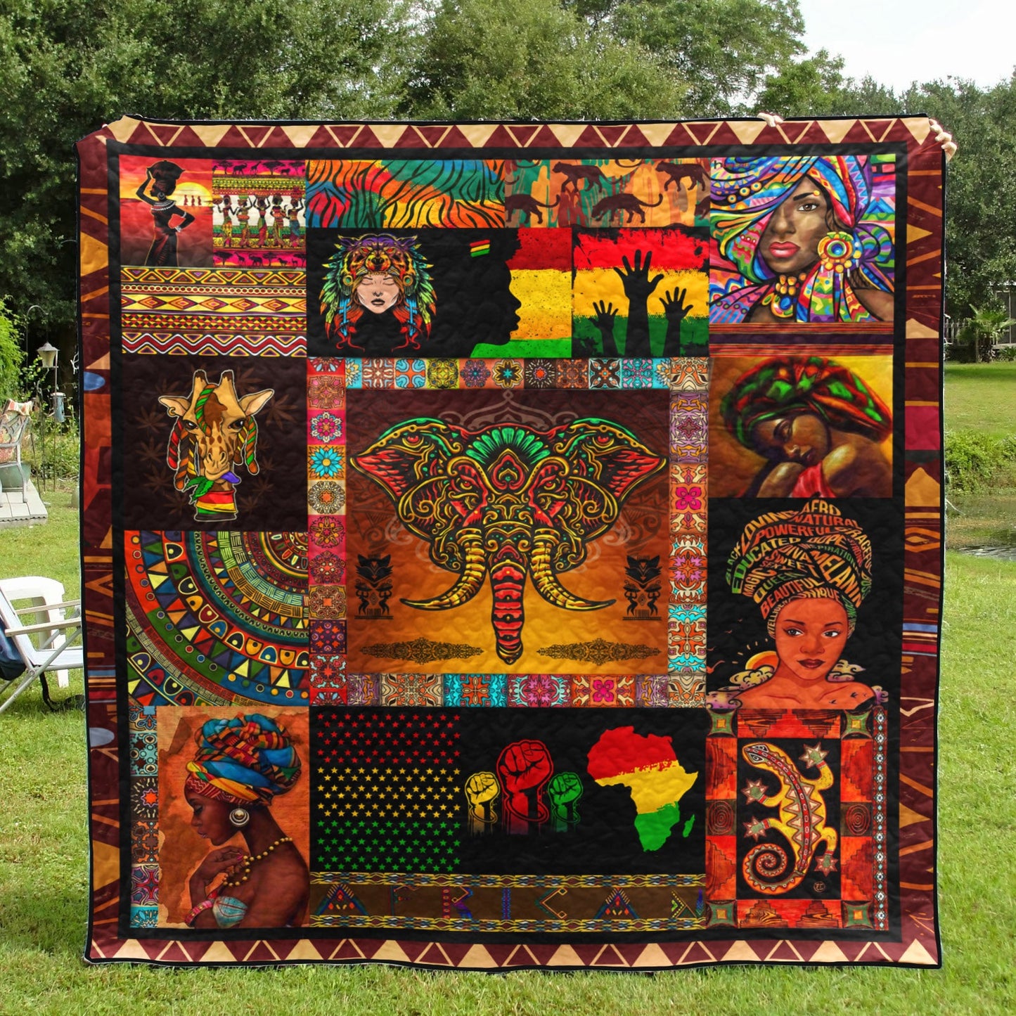 African Culture ND221001 Quilt Blanket