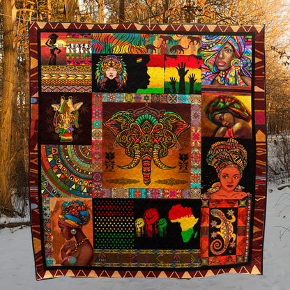 African Culture ND221001 Quilt Blanket