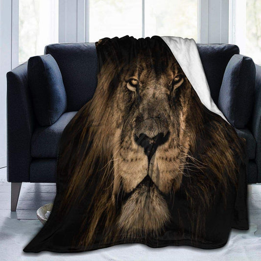 African Lion CLG2110003F Sherpa Fleece Blanket