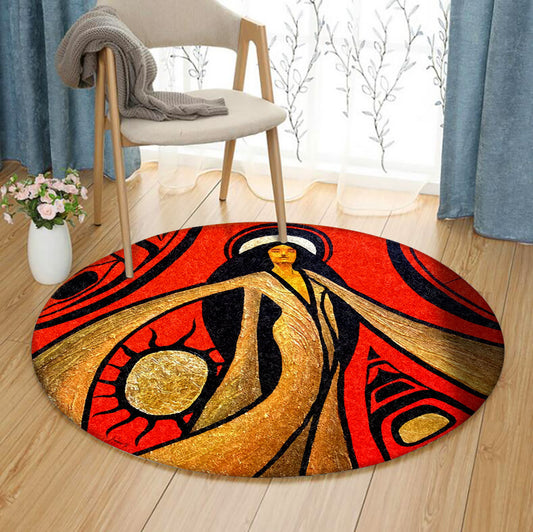African Girl HT190901TM Round Area Rug