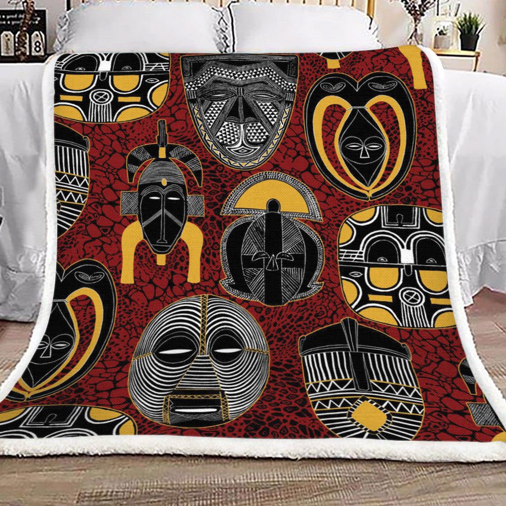 African TL2009001TT Sherpa Fleece Blanket