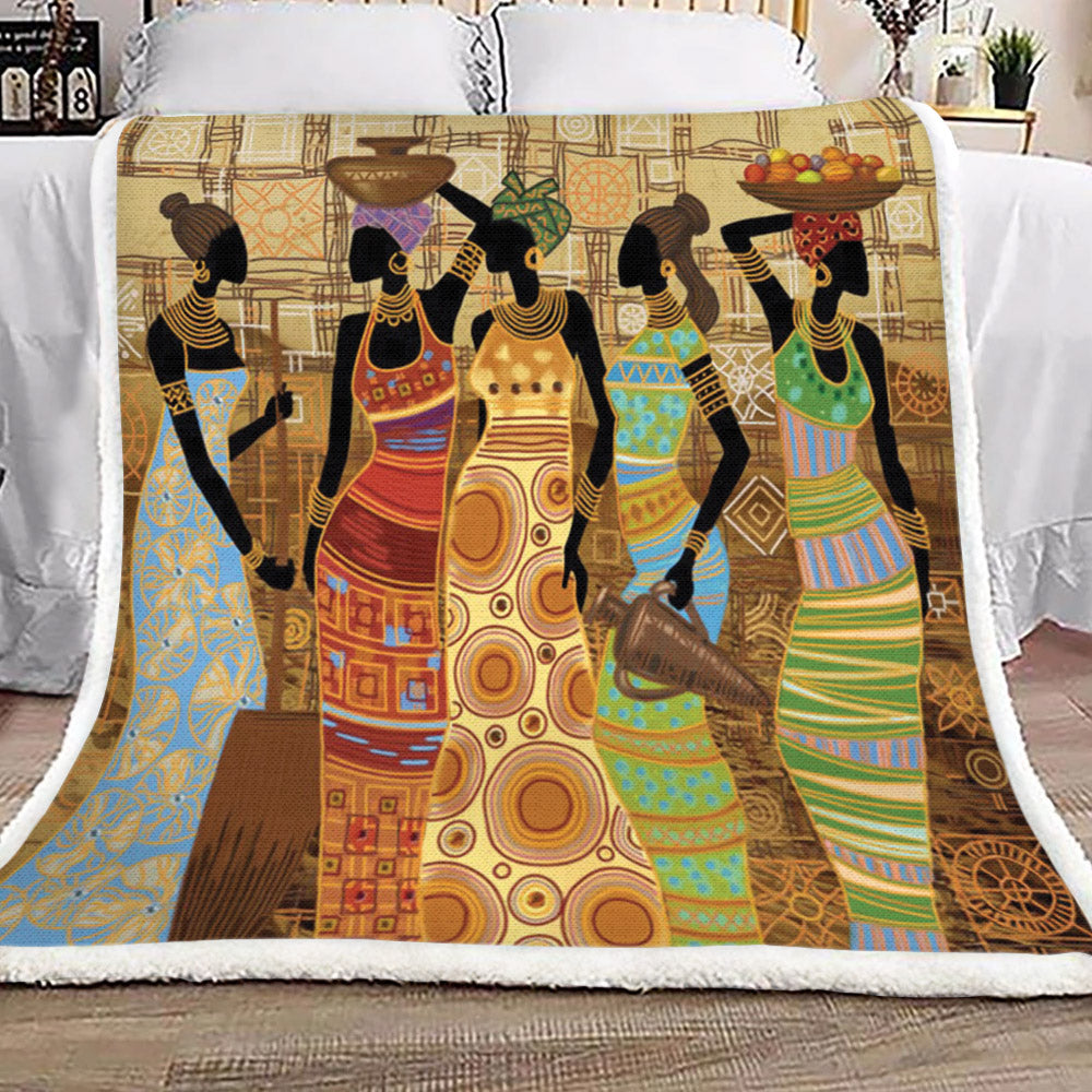 African TL2009002TT Sherpa Fleece Blanket