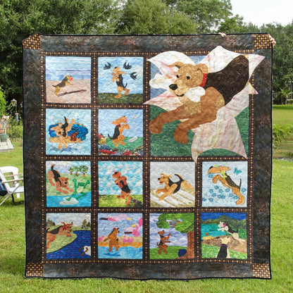 Airedale CLP280601 Quilt Blanket