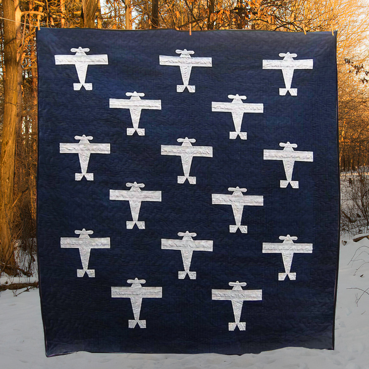 Airplane CLA0910010Q Quilt Blanket