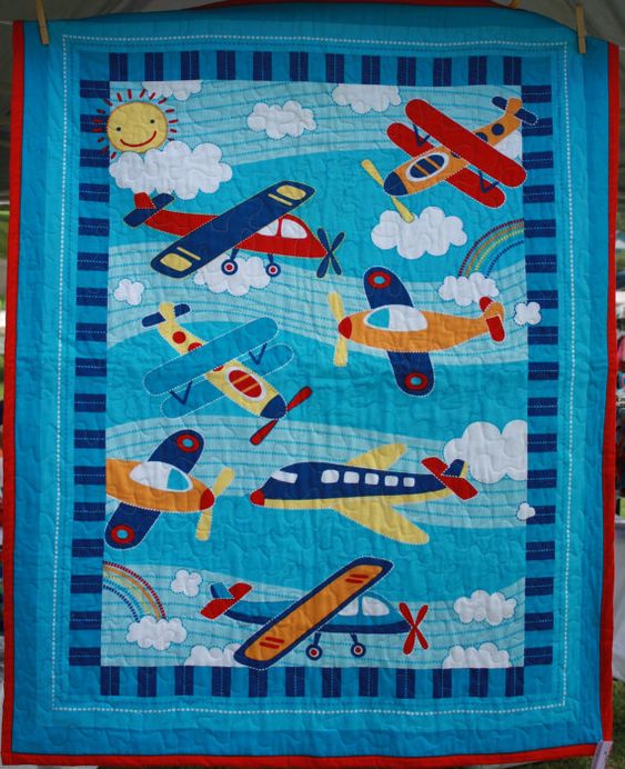 Airplane CLA1410043Q Quilt Blanket