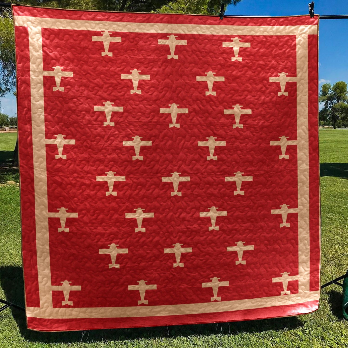 Airplane CLA1410045Q Quilt Blanket