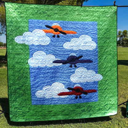 Airplane CLA190651 Quilt Blanket