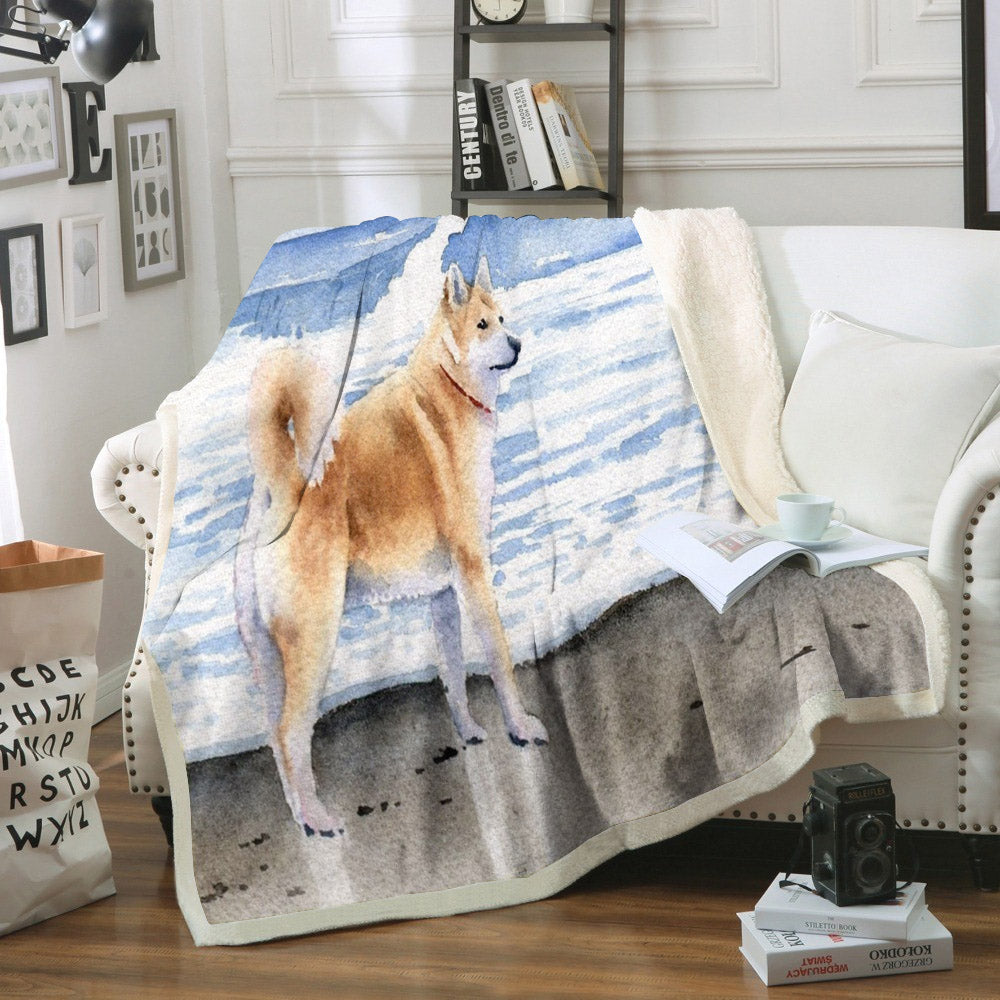 Akita NT200904F Sherpa Fleece Blanket