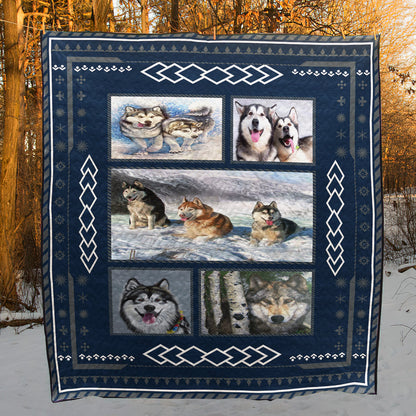 Alaskan Malamute CL12110004MDQ Quilt Blanket