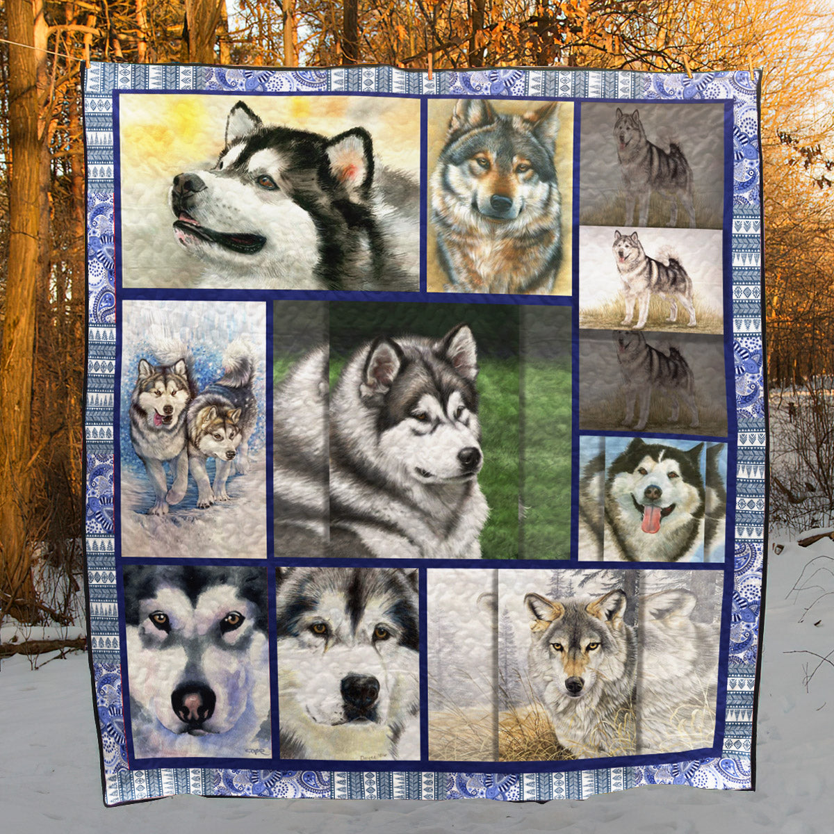 Alaskan Malamute YH3110028 Quilt Blanket