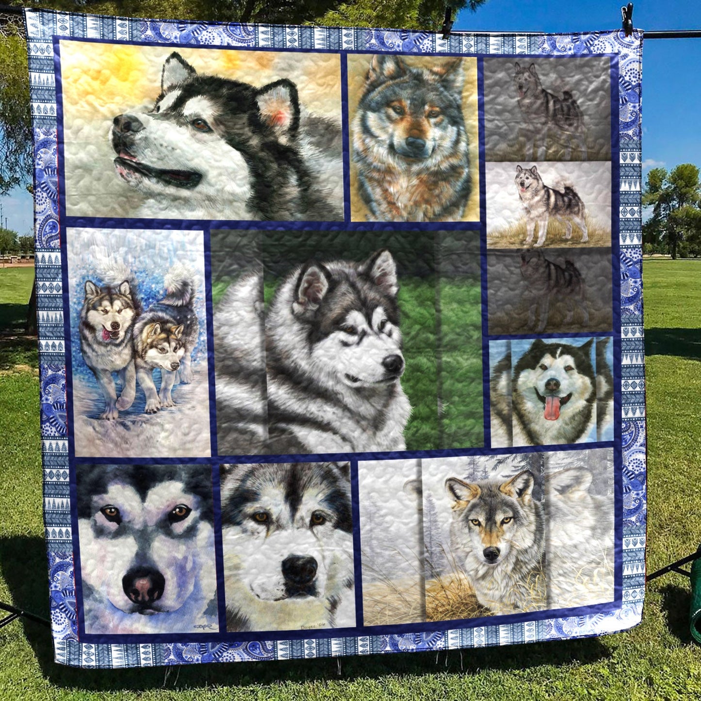 Alaskan Malamute YH3110028 Quilt Blanket