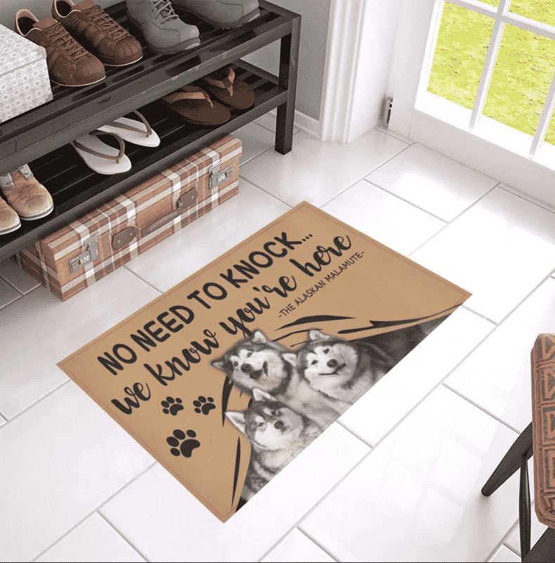 Alaskan Malamute CLH0912001D Non-slip Door mats