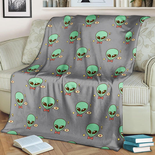 Alien Pattern CLA15100094F Sherpa Fleece Blanket