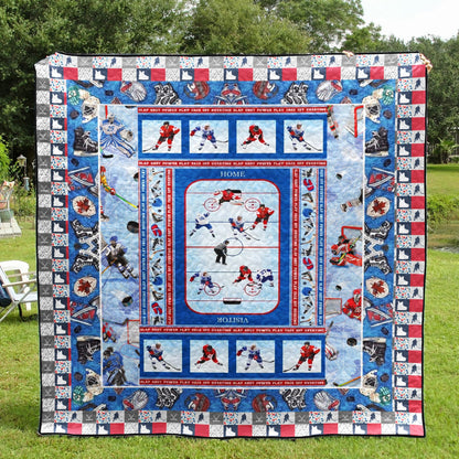 All I Need Is Ice Hockey VM270502 Quilt Blanket