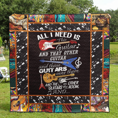 All I Need Is This Guitar CLD290601 Quilt Blanket