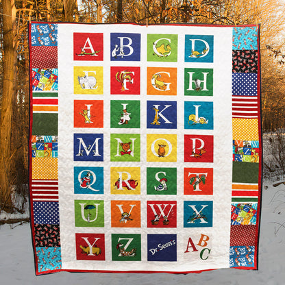 Alphabet CLP0611009Q Quilt Blanket