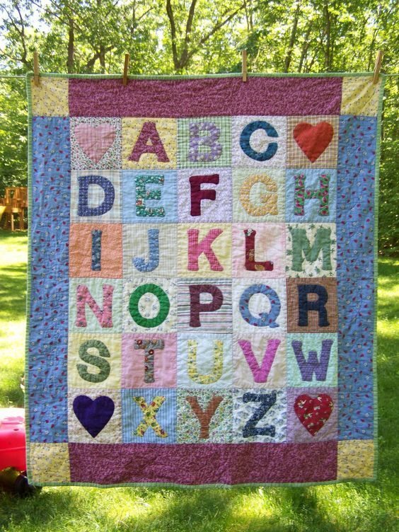 Alphabet CLP190601 Quilt Blanket